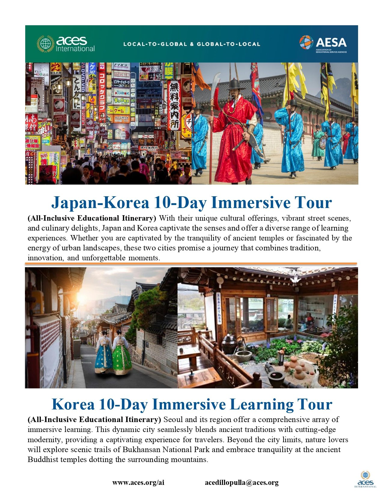 Aces International Menu Of Learning Tours Pg 5